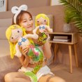 thumbnail image 4 of RUSR Plush Cartoon Mermaid Comfort Doll Mini Cute Pillow Baby Stuffed Toys Room Decor Yellow, 4 of 9