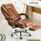 thumbnail image 3 of Silla Ejecutiva Sillón Oficina 2 Puntos Masajes Y Reposapies marron Lumax Miles ZGS-959-2M, 3 of 8