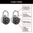 thumbnail image 2 of Cadenas à combinaison à 3 chiffres 1500T de Master Lock Canada - paq. de 2, 2 of 5