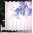 thumbnail image 3 of Ambesonne Abstract Shower Curtain, Gradient Toned Flowers Art, 69"Wx84"L, Dark Indigo, 3 of 4