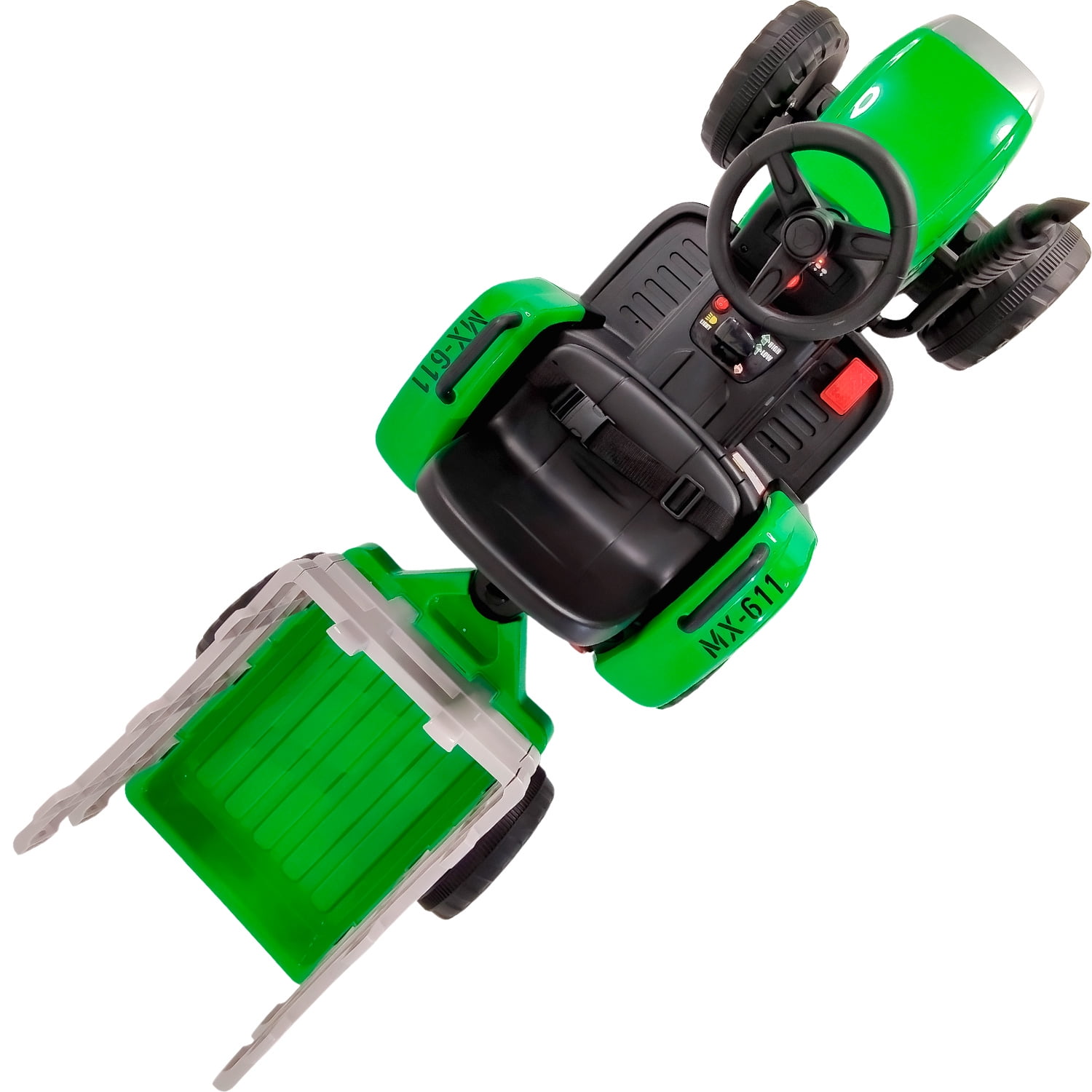 Montable Electrico Tractor 12V Luz Little monkey Remolque Walmart en linea