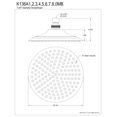 thumbnail image 2 of Kingston Brass K136A4 Victorian 7-3/4 Pulgadas. Cabezal De Ducha Negro Inoxidable, 2 of 3