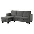 thumbnail image 2 of Home Square 2-Piece Set with Velvet Sleeper Sofa and Steel Coffee Table, 2 of 11