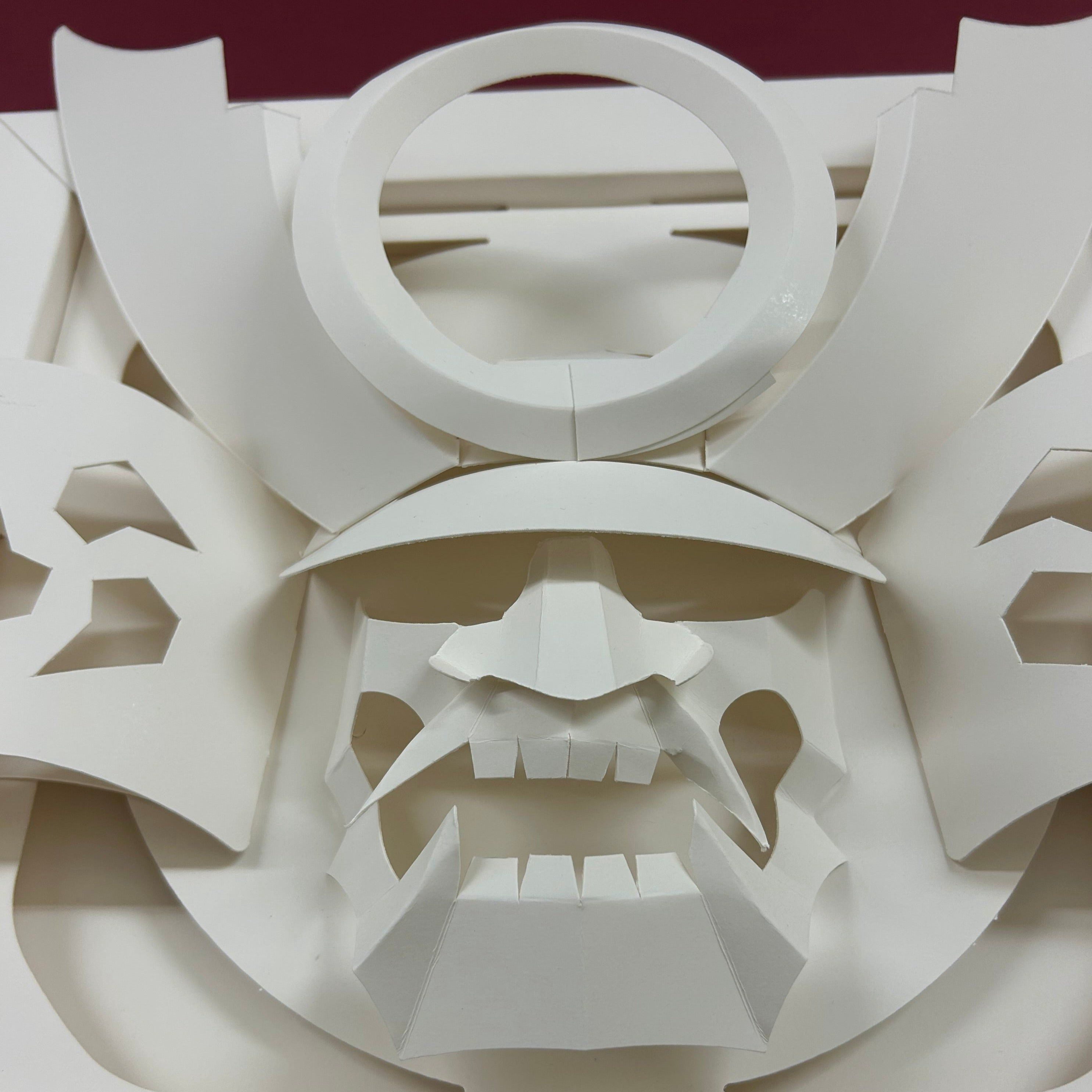 Kagurazaka Craft Busho Kabuto Original Paper Craft Traditional Design Japan