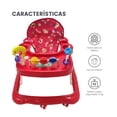 thumbnail image 4 of Andadera para Bebés The Baby Shop 3 niveles, económica con sonajas Rojo -, 4 of 7