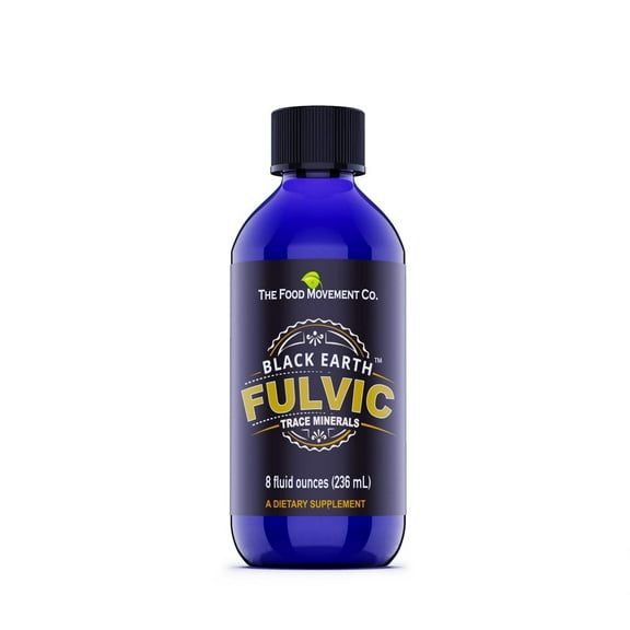 The Food Movement - Black Earth Fulvic Trace Minerals | Fulvic/Humic Acid Liquid Supplement| 8 fl oz.
