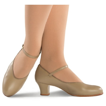 

Dance Shoes Danz N Motion Jazz 5.5 Adult 1.5 Heel Ballroom Leather Single Stra