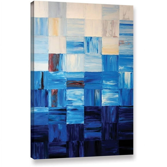 ArtWall Shiela Gosselin "Bluesquares" Gallery-Wrapped Canvas