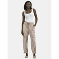 thumbnail image 2 of Time and Tru Women's High Rise Jogger Pants, 28" Inseam, Sizes XS-XXXL, 2 of 5