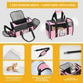 thumbnail image 5 of DENZUS Cat and Small Dog Travel Bag, TSA-Approved Soft-Sided Pet Tote for Pets Under 15lb, Collapsible Airline-Friendly Design – Pink, 5 of 7
