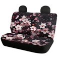 thumbnail image 5 of FUIALDOLG Cherry Blossom Car Back Seat Covers, Set of 2 Pieces Protective Cushion for Auto Interior, Dirt and Pet Fur Resistant, 5 of 7