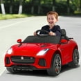 thumbnail image 2 of Costway 12V Jaguar F-Type SVR Licensed Kids Ride On Car Motorized Vehicle w/ MP3 Red, 2 of 8