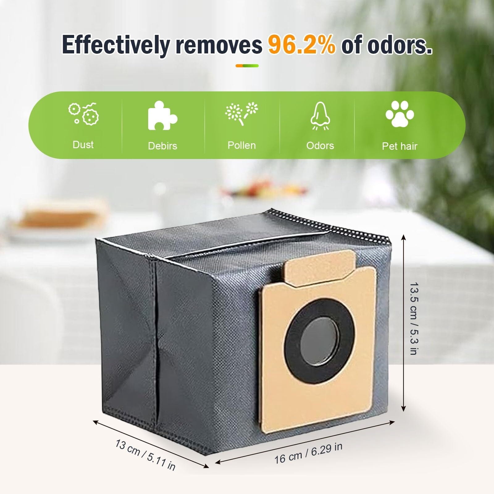 8 Pack Reusable Replacement mop Cloths Compatible with Eufy X10 Pro and eufy X9 Pro Omni Robot Vacuum Cleaner for Efficient Floor Cleaning