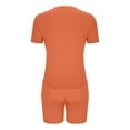 thumbnail image 6 of MSJUHEG Workout Outfits for Women 2 Piece Sets for Women Summer Plus Size Lounge Sets for Women Pants Sets Women 2 Piece Outfits 2 Piece Short Sets for Women 2 Piece Outfits Sweatsuit Orange M, 6 of 6