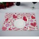thumbnail image 1 of Mantel Individual ABPHQTO Lovely Hearts Feliz Día de San Valentín 30x45 cm Juego de 2, 1 of 1