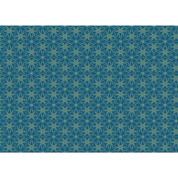 Ahgly Company Machine Washable Indoor Rectangle Transitional Blue Jay Blue Area Rugs, 5' x 8'