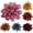 Coffee, variant on Fake Flowers Heads Artificial Silk Dahlia Flower Head for Wedding Home Decoration DIY Scrapbooking Handmade Craft Accessories Fake Flowers 20pcs 3.94in (Colorful)