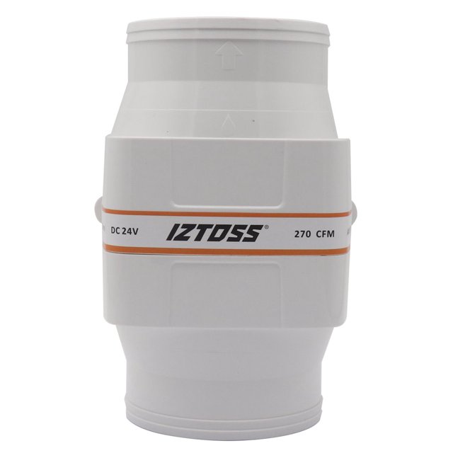 IZTOSS White Marine Bilge Blower 24V Quiet Operation Low Amps