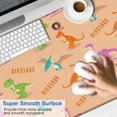 thumbnail image 2 of Long Mouse Pads for Desk,Orange Dinosaurs Text Pattern Desk Mats on Top Of Desks, Desk Mouse Pad Extra Large with 3mm Non-Slip Base and Stitched Edge for Gaming,Office,Work,Home 47.3"x23.6", 2 of 6