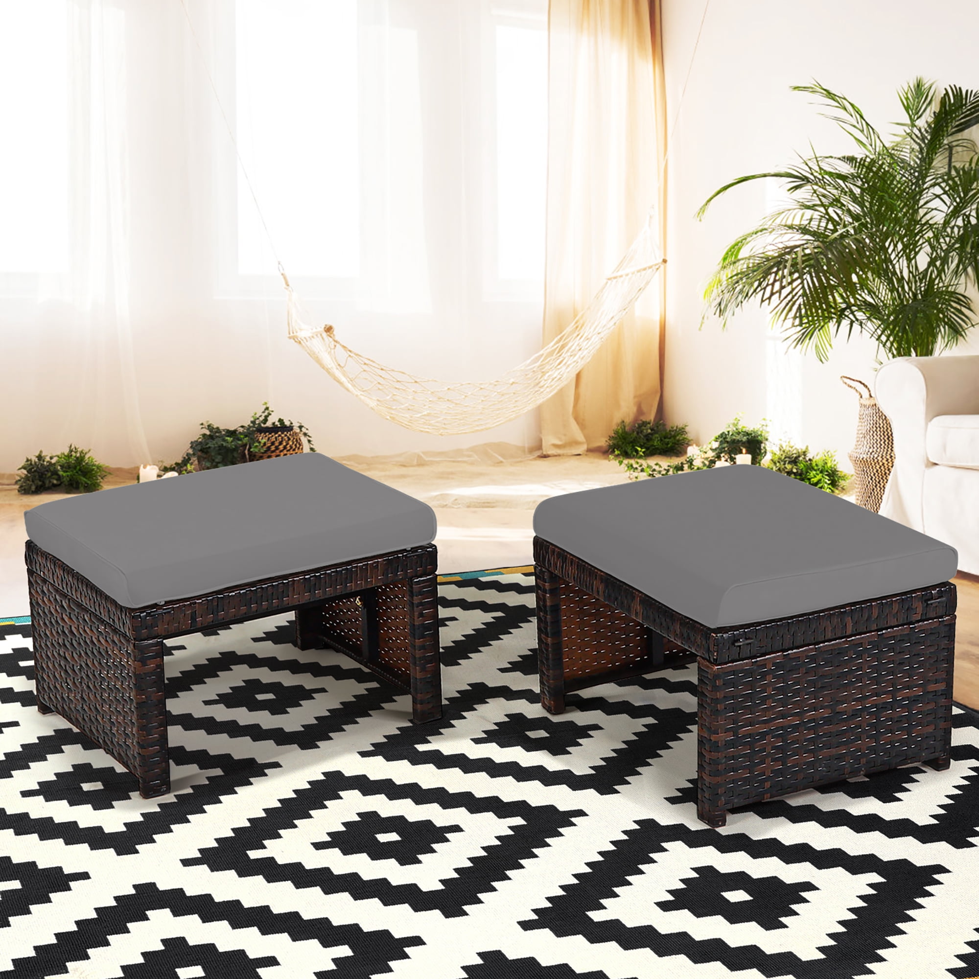 costway outdoor ottoman