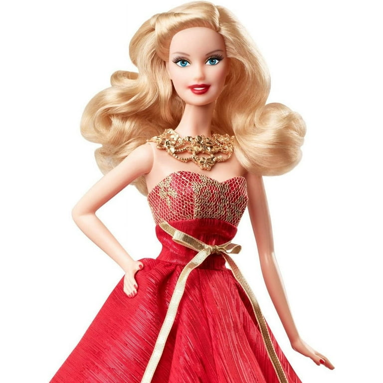 2014 Barbie Holiday Doll with Ornament Mattel BDH21