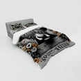 thumbnail image 2 of Ambesonne Rustic Bedding Set 4 Pcs, Vintage Farmhouse Cow Cheeks, Calking, Grey Black and Orange, 2 of 2