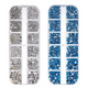 thumbnail image 1 of Diamantes de imitación para decoración de uñas, diamantes de imitación de maquillaje con parte trasera plana de color, 1 of 5