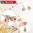 thumbnail image 6 of 9 Pcs 3D Christmas Wooden Ornaments Christmas Unfinished Wood Cutouts with Hole for Christmas Party Decorations, 6 of 7