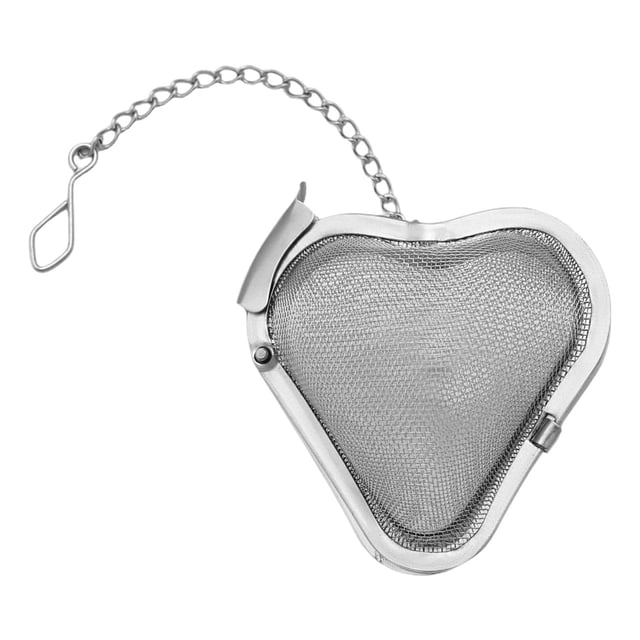 GZJCKJY 1pcs Heart Shaped Stainless Steel Mesh Tea Ball 2.4 Inch Tea Strainers Teas Infuser Strainer Filters for Teas