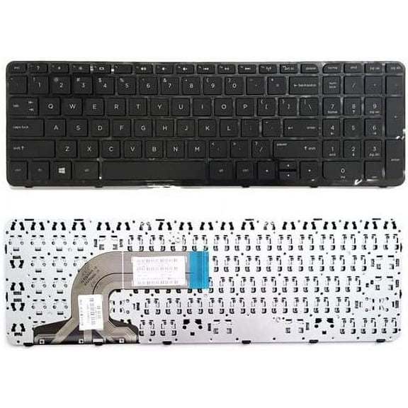 New Laptop Keyboard (with Frame) Replacement for HP 15-g057cl 15-g059wm 15-g060ca 15-g060nr 15-g063nr 15-g067cl 15-g068ca 15-g068cl 15-g069cl 15-g070nr 15-g071nr US Layout Black Color