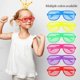 thumbnail image 3 of 18 Pcs Shutter Glasses Neon Color Glasses Plastic Party Sun Glasses Dress Costume Glasses, 3 of 4