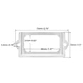 thumbnail image 2 of Unique Bargains 70x33mm Drawer Tag Label Metal Label Holder File Tag Frames Silver Tone 30 Pack, 2 of 6