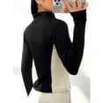 thumbnail image 5 of Top-kevin Women's Workout Jacket Fitness Top Colorblocked Design Polyester and Elastane Suitable for Running Gym and Yoga, 5 of 10