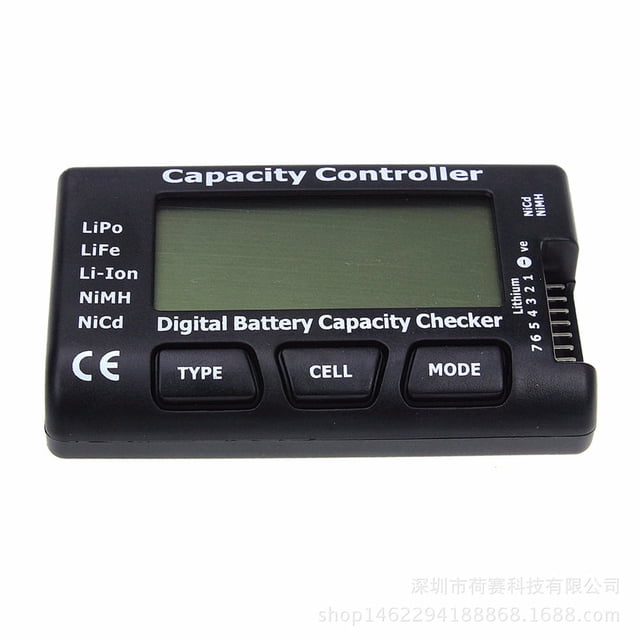 Comprobador de capacidad del controlador del equilibrador de baterías CellMeter-7 LiPo LiFe Li-Fe Li-Ion NiMH Nicd Comprobador digital
