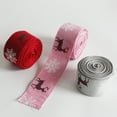 thumbnail image 4 of Cheer US Christmas Wired Edge Ribbon Black Red Buffalo Plaid Ribbon Vintage Truck Burlap Ribbon Natural Wrapping Ribbon Deer Printed Fabric Ribbon DIY Craft Ribbon, 4 of 9