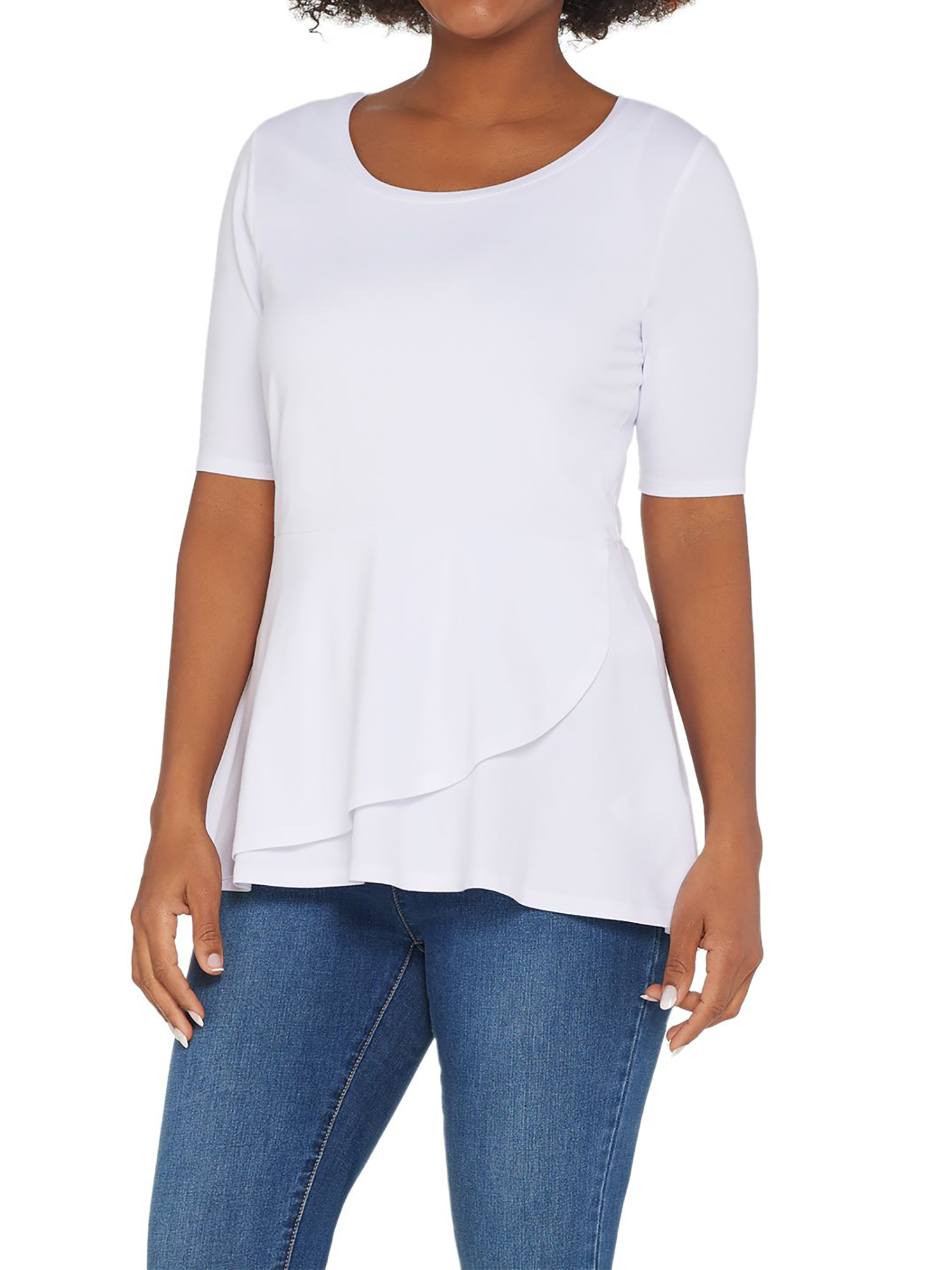 isaac mizrahi peplum top