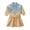 Blue, variant on LYMAYTER Little Girls Denim Dresses for Kids Baby Long Sleeve Casual Dress Toddler Drawstring Tie Waist Sundress for 1-6 Year