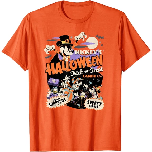 Mickey’s Halloween Trick or Treat Candy Co. DTG Print Unisex T-Shirt