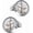 Silver, variant on Men's Cufflinks - Watch Movement Design, Brass Cuff Links for Men Steampunk Gear Design - Box Included