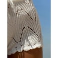 thumbnail image 4 of Women's Hollow Out Drawstring Waist Bikini Cover Up Shorts Tie Front Crochet Cover Up Bottom, 4 of 7