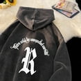 thumbnail image 3 of Mens Vintage Hoodies Distressed  Hooded Sweatshirt Graphic Pullover, 3 of 5