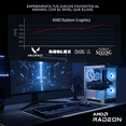thumbnail image 4 of Computadora Escritorio Completa Xtreme PC Gaming AMD Radeon Vega Renoir Ryzen 7 5700G 16GB SSD 500GB Monitor 24.5 100Hz WIFI Black juegos casuales, trabajo y estudio, 4 of 6