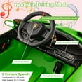 thumbnail image 4 of Costway Licensed Lamborghini 4WD Kids Ride-on Sports Car 12V Electric Vehicle with Remote Green, 4 of 10