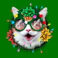 thumbnail image 2 of Men's Lost Gods Christmas Cat Wreath  Graphic Tee Kelly Green X Large, 2 of 5