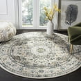 thumbnail image 5 of SAFAVIEH Evoke Teale Traditional Bordered Runner Rug, Grey/Ivory, 2'2" x 19', 5 of 5