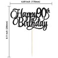 thumbnail image 2 of Adorno para Pastel Ephlyn 90º Cumpleaños con Brillo Dorado, 2 of 7