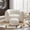 Beige Sofa, variant on 66" Chenille Giant Bean Bag Sleeper Sofa Chair,Upholstered Lazy Floor Couch with Pillows,High Resilience Foam Comfy Reading Chaise Lounge Recliner for Living Room Bedroom,Gray