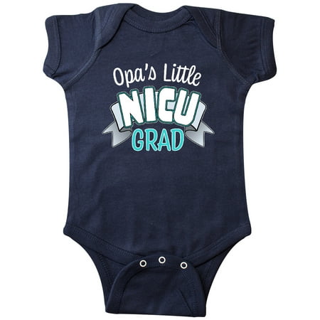 

Inktastic Opa s Little Nicu Grad in Blue with Banner Gift Baby Boy or Baby Girl Bodysuit