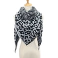 thumbnail image 3 of Bufanda de cachemira de otoño e invierno, bufanda triangular para mujer, chal cálido con estampado de leopardo clásico, 3 of 6