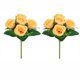 thumbnail image 2 of CaiYueKe Fake Roses Artificial Flowers for Outdoors Summer Decor, 2 Bouquets UV Resistant Fake Flower Bouquet Faux Silk Roses for Wedding Birthday Party Home Mother's Day Cemetery Decor, 2 of 6